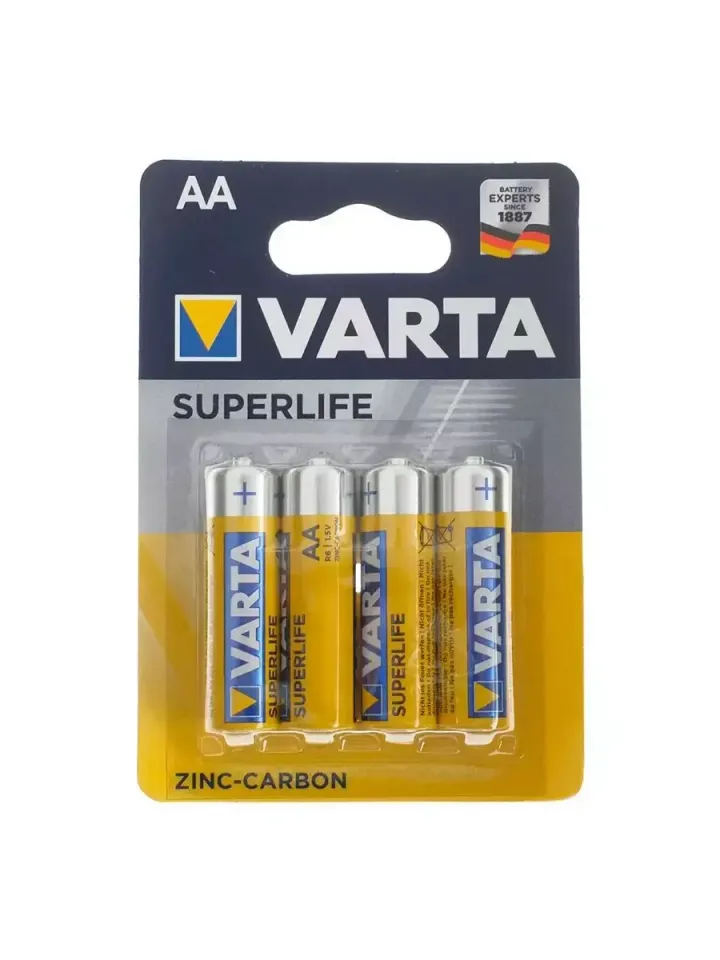 Батарейка солевая Varta SuperLife AA 4 шт.