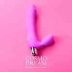 Вибратор-реалистик Cosmo Dream 14,5 см со стимулятором клитора