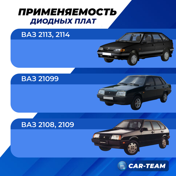 Светодиодные платы задних фонарей ВАЗ 2108, 2109, 21099, 2113, 2114