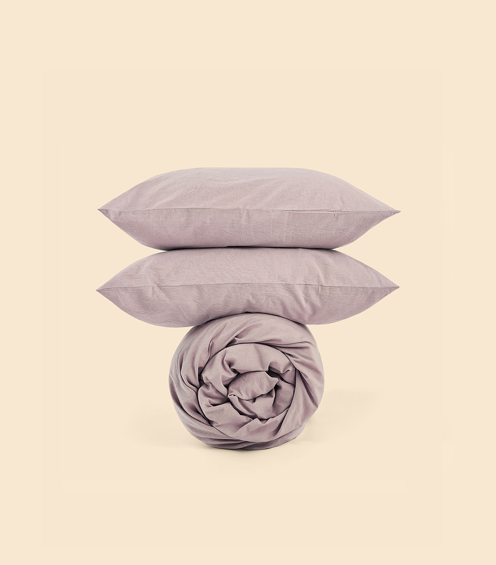 Наволочки (2 шт) - Melange Pink Salt - 50x70