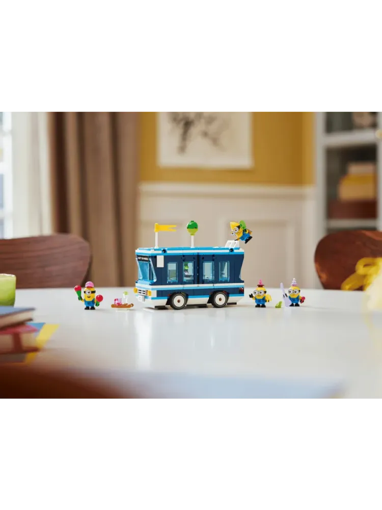 Конструктор Гадкий я 4 75581 Миньоны и автобус для вечеринок