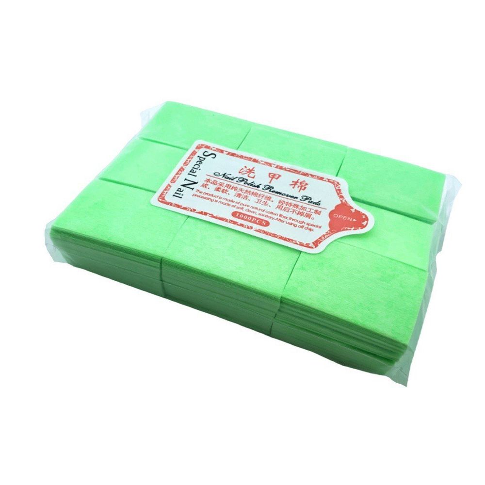 Салфетки безворсовые зеленые (жесткие), 1000 шт/уп