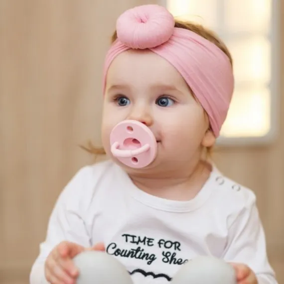 Пустышка Mibella Ортодонтическая силиконовая 0+ Синяя