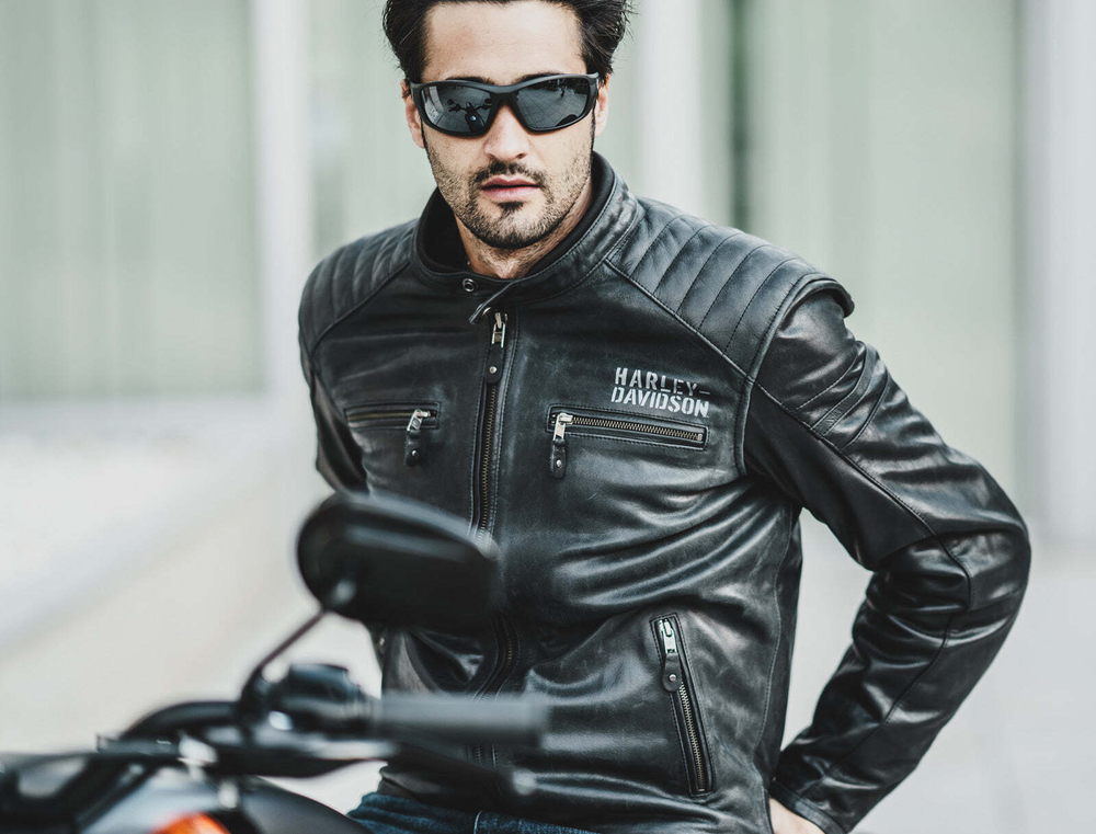 Куртка Skull Lederjacke Herren Harley-Davidson