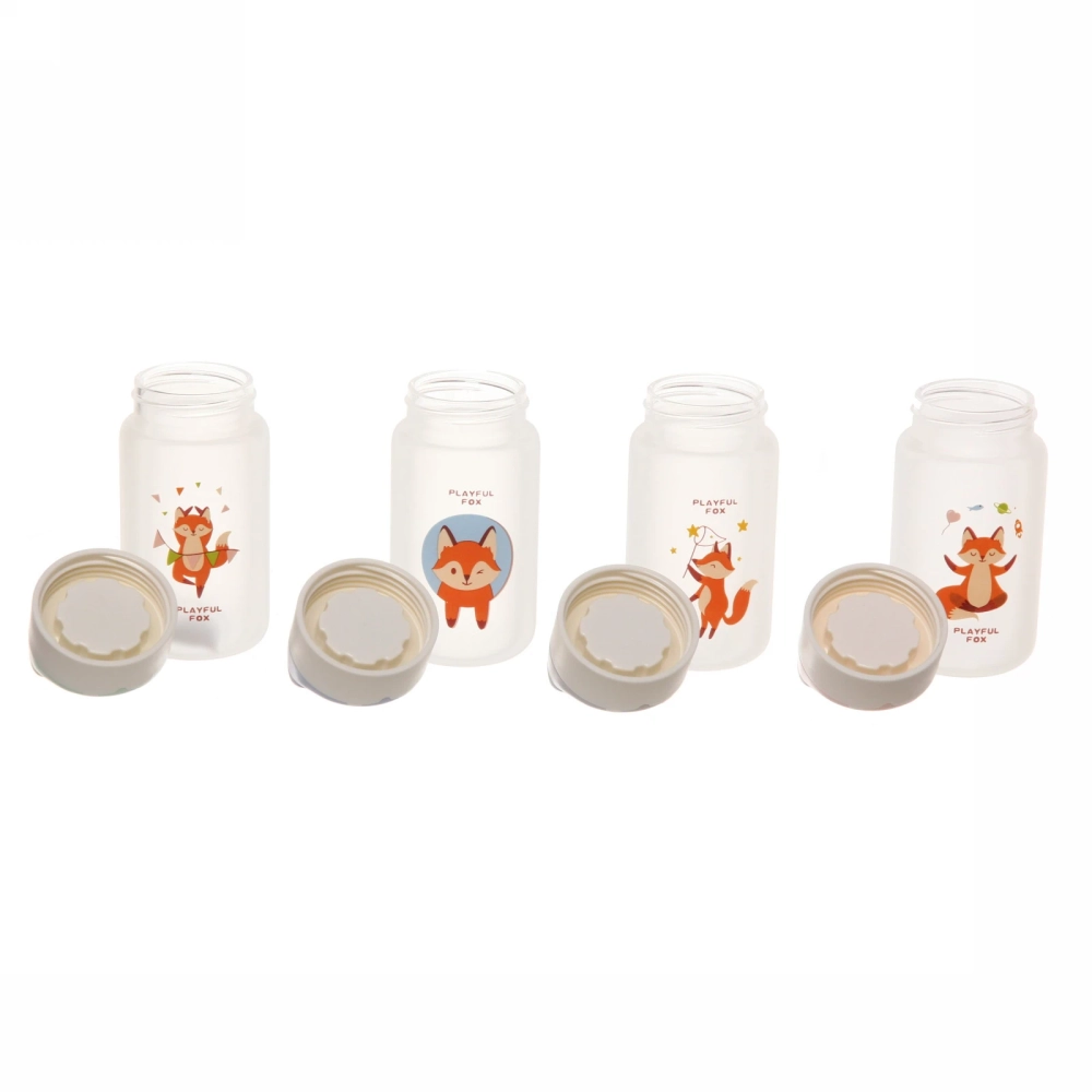 Бутылка питьевая стеклянная 300мл «Лисичка»