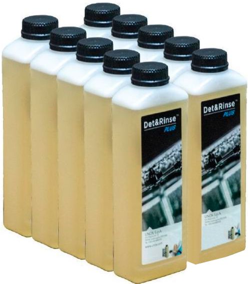 DB1015A0 Unox Средство моющее и ополаскивающее для XEV/XEB (упаковка 10 бутылок по 1л.) СНЯТО С ПРОИЗВОДСТВА, ЗАМЕНА НА DB1076A0