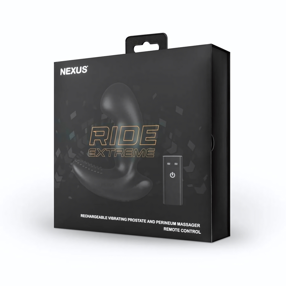 Черный вибромассажер простаты Nexus Ride Extreme - 14,1 см. (Цвет: черный)