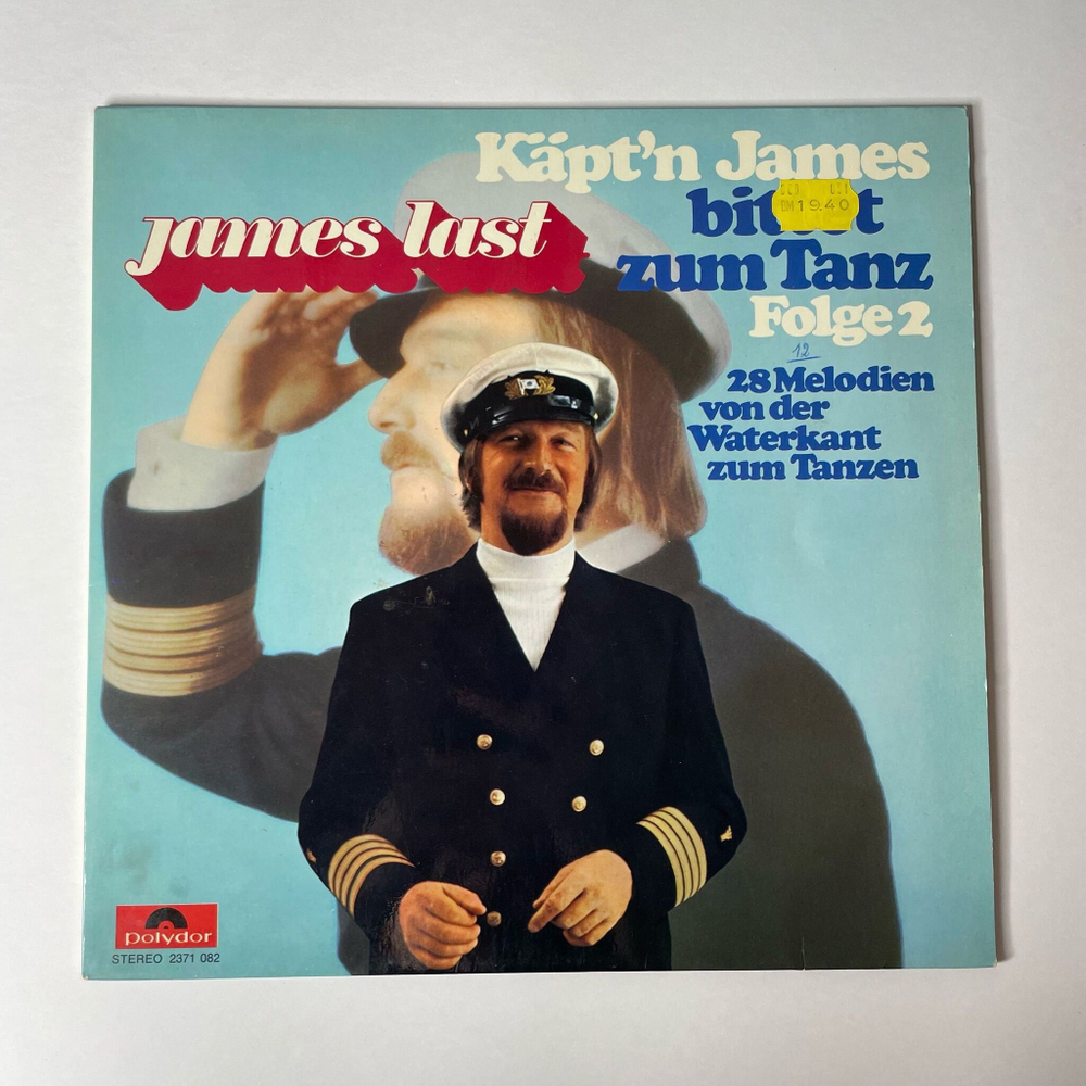 Винтажная виниловая пластинка LP James Last Джеймс Ласт Kapt'n James Bittet Zum Tanz Folge 2 (Германия 1975)