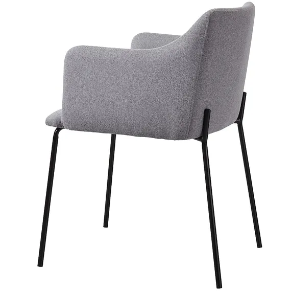 Серый стул Koping на черных металлических ножках | Купить в Hallberg.ru