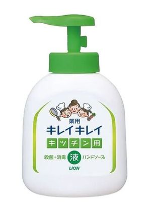 Lion "KireiKirei" Кухонное мыло для рук с антибактериальным эффектом и маслом апельсина, 250 мл