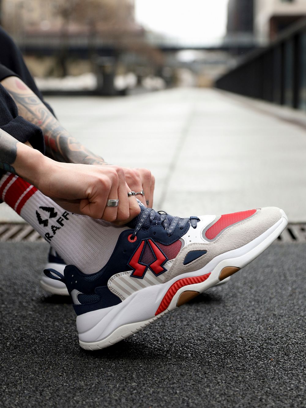 Кроссовки Traffa Bror Evo CLP белые/синие