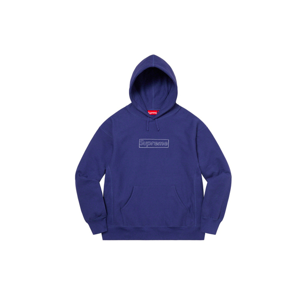 Толстовки Supreme Week 1 x KAWS Chalk Logo Hooded Sweatshirt Box Logo, SUP-SS21-401