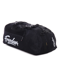 Сумка спортивная ProfSport Freedom (сумка-рюкзак) черно-белая