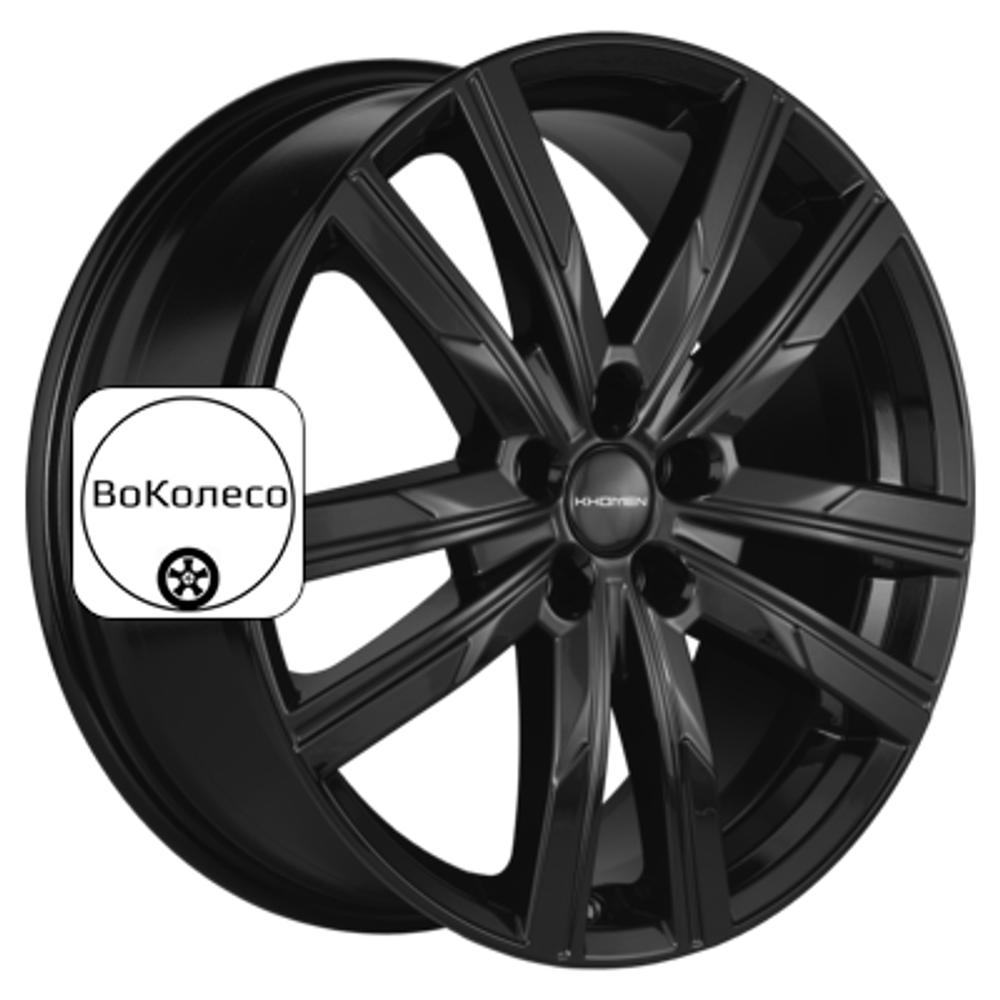 7,5x19/5x108 ET47 D60,1 KHW1905 (Chery Tiggo 8) Black Khomen Wheels