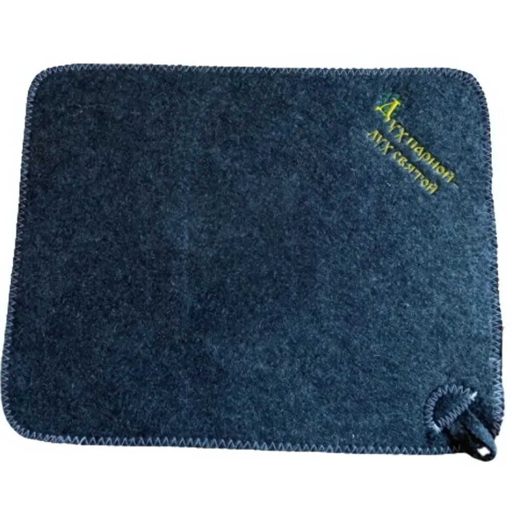 Коврик серый с вышивкой «Дух парной, дух святой» 38*48см