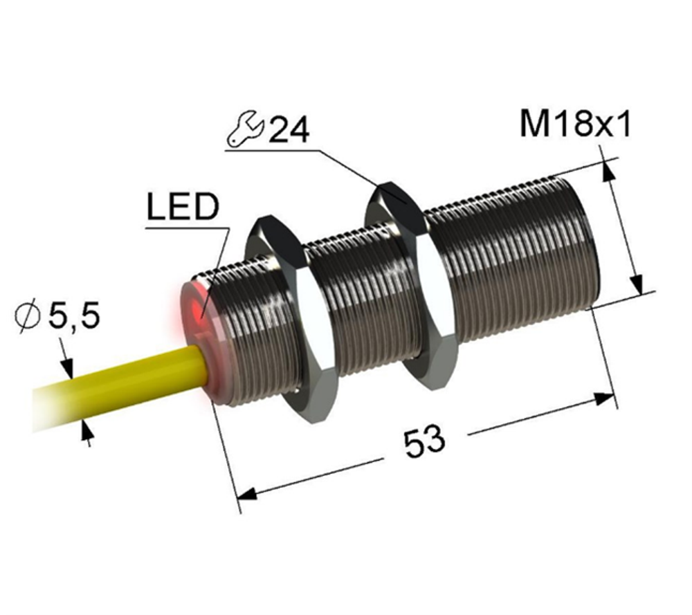 Датчик PS2-18M53-12B21-K