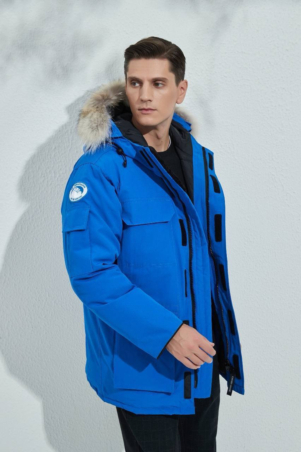 Синяя пуховая парка Expedition Canada Goose премиум класса