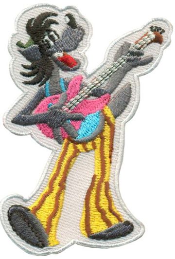 Нашивка Волк (Ну погоди!) с гитарой