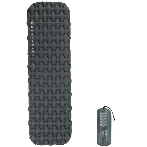 Коврик туристический надувной Naturehike FC-10 одноместный, серый (NH19Z001-P)