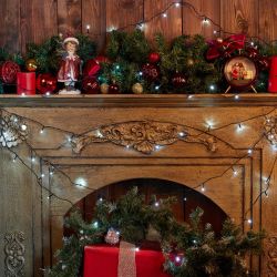 ULD-S2000-200-DGA WHITE IP20 Гирлянда светодиодная. 20м. 200 светодиодов. Белый свет. Провод зеленый. ТМ Uniel