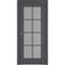 Купить Межкомнатная дверь ПЭТ Witon 01R Grey остеклённая