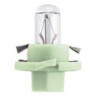 Автолампа  W 12-W 2W (R2 W) (BAX8.4d) light green Narva с патроном #17054