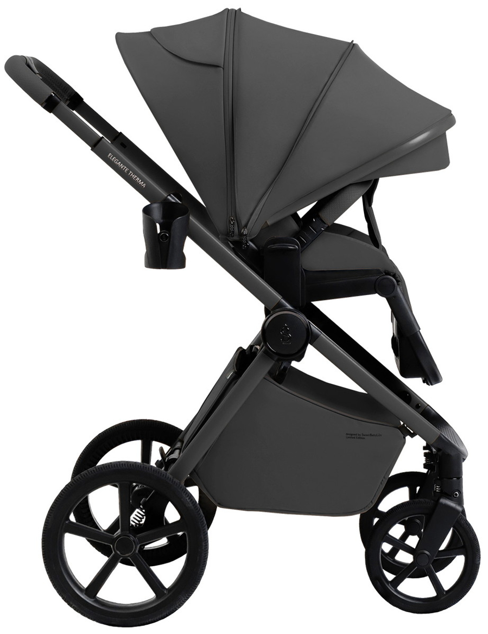Коляска 3 в 1 Sweet Baby SBL Elegante Therma Colore + автокресло Premier Black Dark Grey