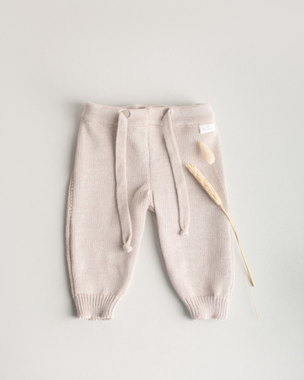 Штанишки вязаные Classic Biniboo лен