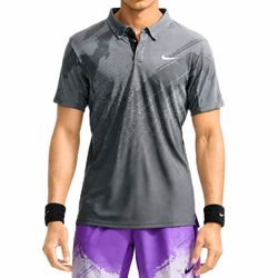 Мужское теннисное поло Nike Court Paris Slam Advantage Dri-Fit Tennis - anthracite/cool grey/white