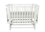 Детская кроватка Solnyshko 2 (продольный маятник, белый)