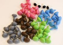 STEM Колышки большие. Набор цветов № 2. 128 штук, 6 цветов.