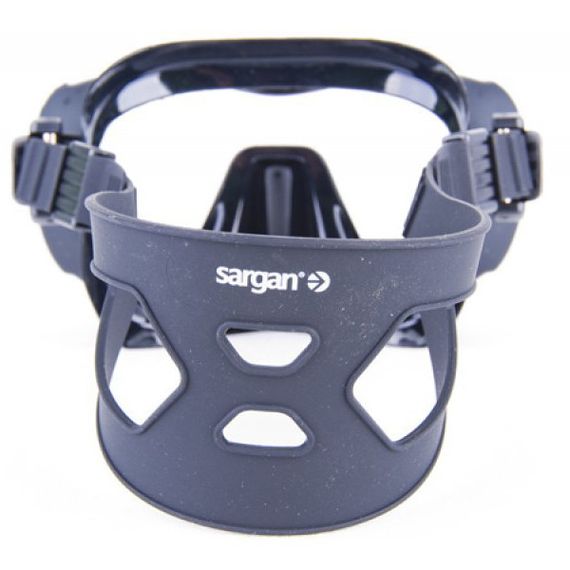 Маска Sargan Сенеж Черный силикон Черная рамка