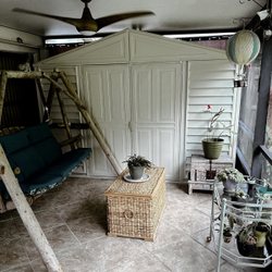 Сарай-хозблок пластиковый для дачи SidePro (84,6*318,7*233,2 см)