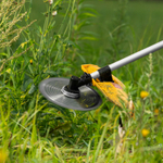 Триммер бензиновый DT-43E, 43 см3, неразъемная штанга, электростартер, состоит из 2 частей Denzel