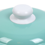 Кастрюля сталь, эмал, 2 л, с крыш, кругл, СтальЭмаль, Монантес, 6RD161M, белоснежная, индукц