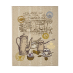 Набор кухонных полотенец, 3 шт , 45х60 см , рогожка