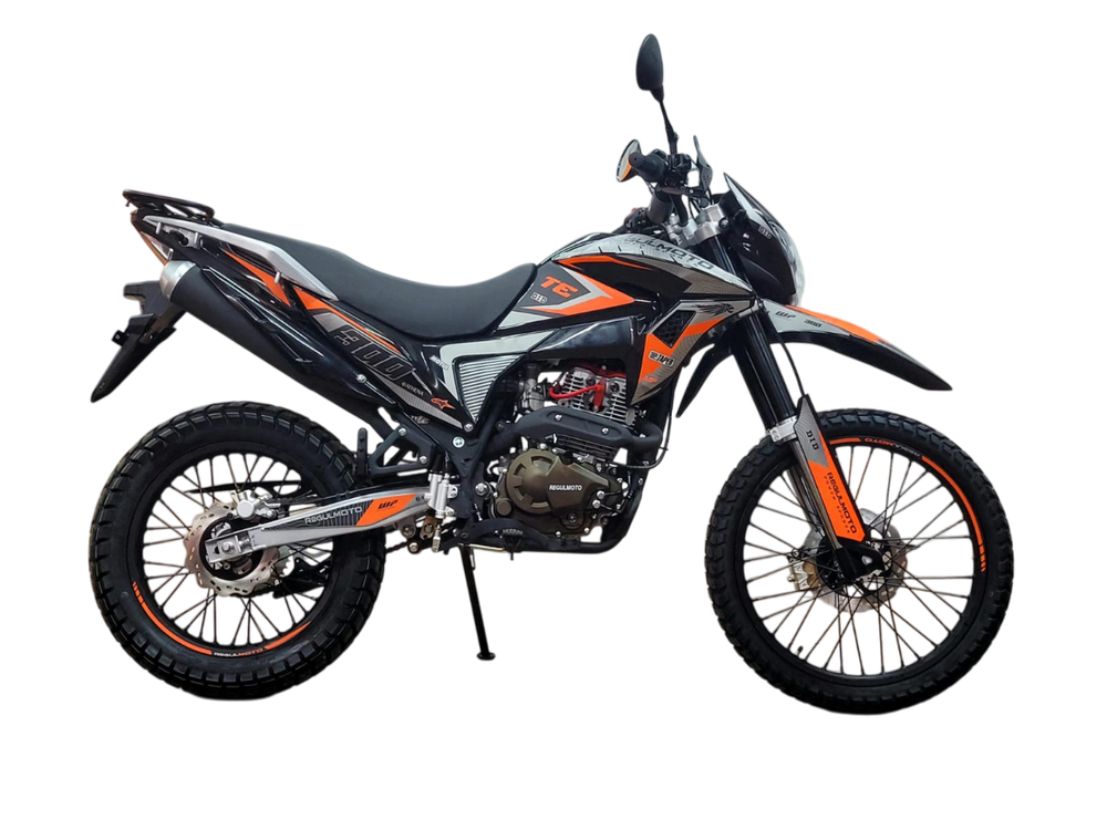 Мотоцикл Regulmoto TE 4 valve oil Черный/ оранжевый
