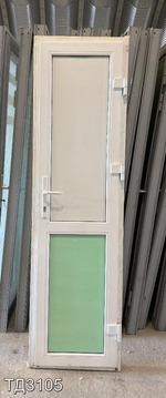 Дверь пластиковая входная Б/У 2000(в) x 560(ш)