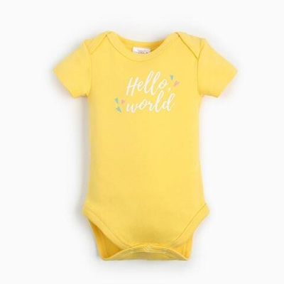 Боди Flower, рост 80-86 см, жёлтый (Крошка Я)