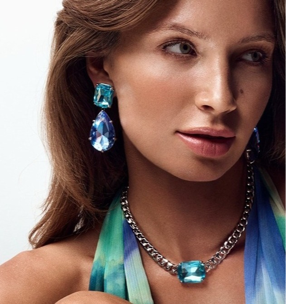 Серьги Dyrberg Kern GOLARI SS AQUA 460024