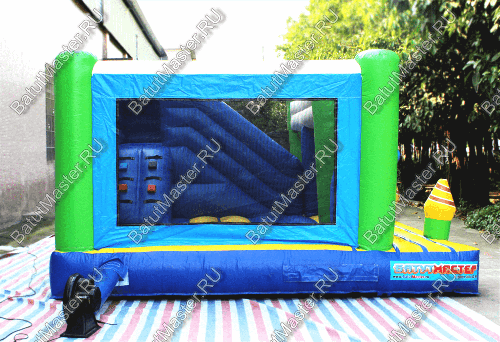 Коммерческий надувной батут "Осьминог 2", размер 5*4*2,5 м