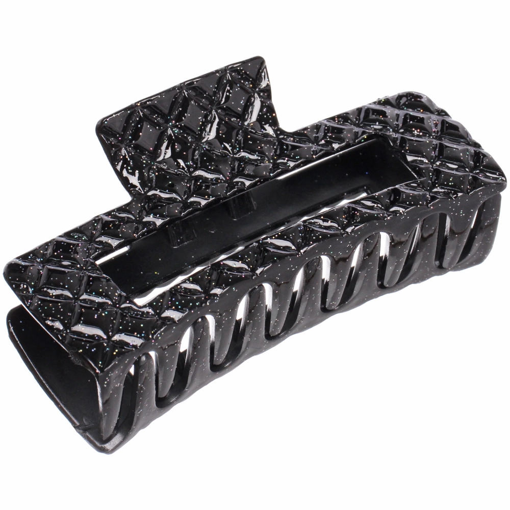 Заколка - краб для волос «AKS - MANTANA», микс 6 цветов, прямоугольник,10,5*3,5см