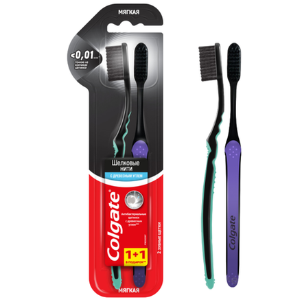 Зубная щетка Colgate 1+1 Шелковые нити