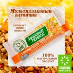 Батончик-мюсли ЗДОРОВЫЙ ПЕРЕКУС с орехами и медом, 20 шт. по 60 г, 16917