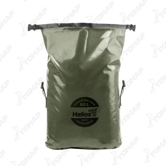 Герморюкзак 60 л (ПВХ, хаки/черный) (HS-GR-60-HB) Helios