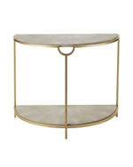 Бежевая полукруглая консоль “Мэгги”