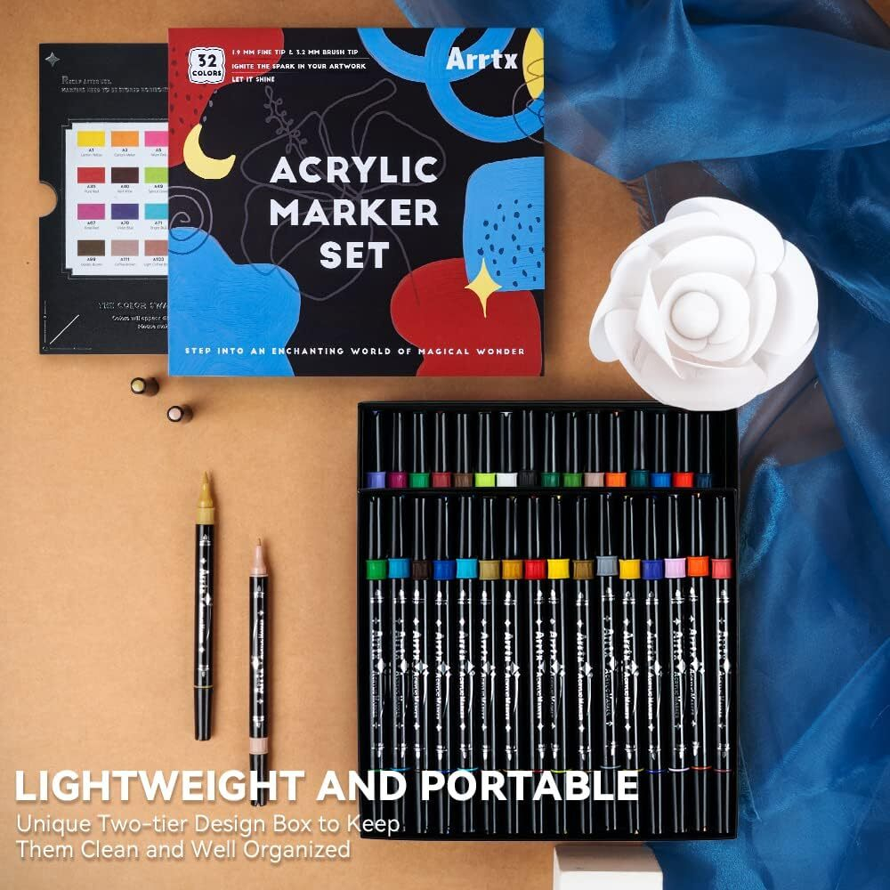 ‎Arrtx Set акриловые маркеры 32 шт