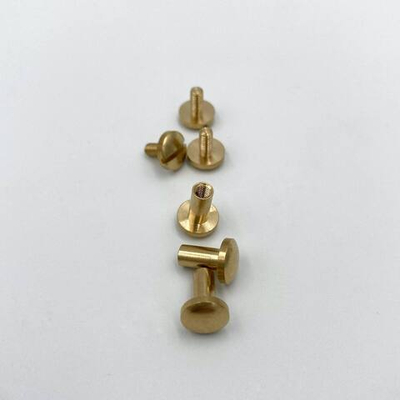 Винт латунь с круглой шляпкой