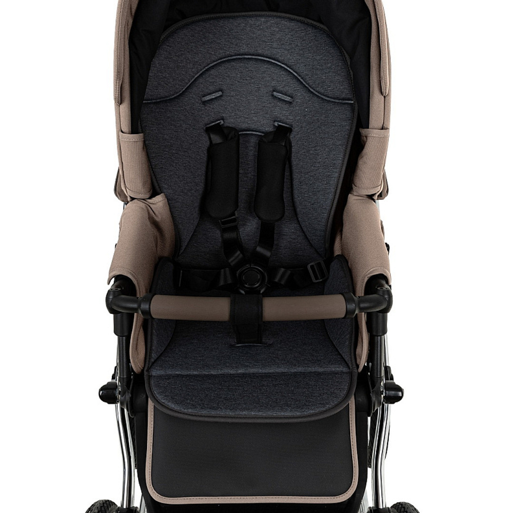 Детская коляска Roan Bass Next Classic d12 2.0 2 в 1 BNC/80/2 Hazel/Black/руч.Black