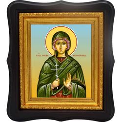 Поплия Антиохийская святая исповедница диакониса. Икона на холсте.